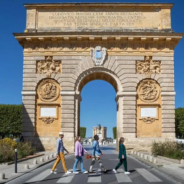 L'arc de triomphe à Montpellier proche du forme-hôtel